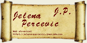 Jelena Perčević vizit kartica